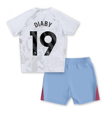Lacne Dětský Futbalové dres Aston Villa Moussa Diaby #19 2023-24 Krátky Rukáv - Preč (+ trenírky)